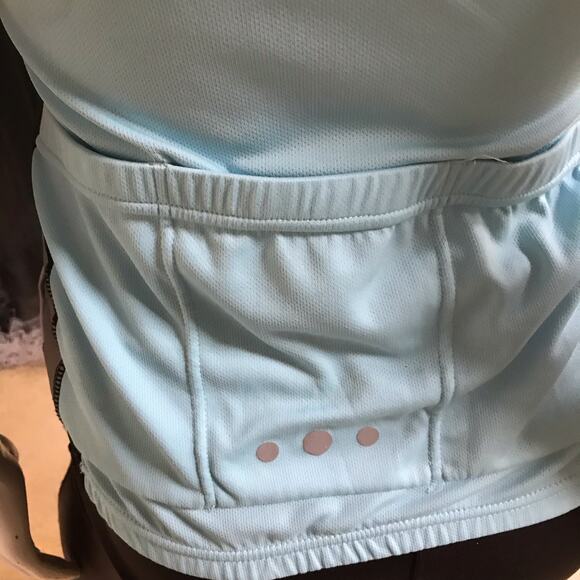 Endura Bike Cycling Short Sleeve Blue 1/4 Zip Shirt with Pockets Women's Size XS - Picture 5 of 7